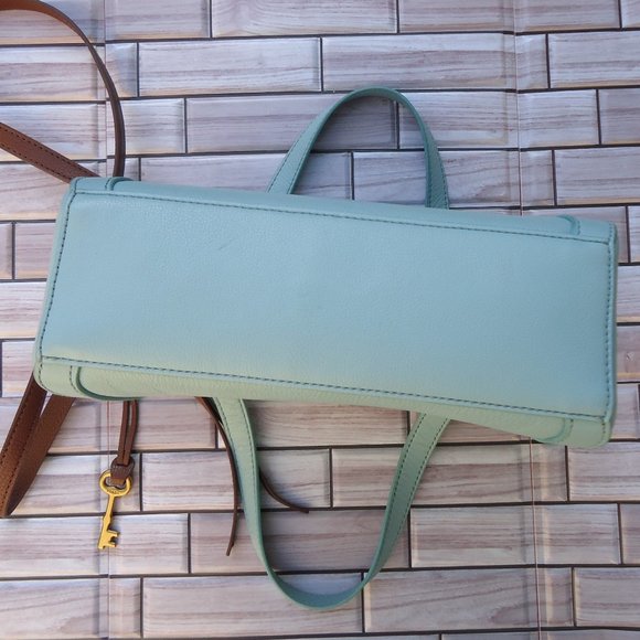FOSSIL leather crossbody tote bag. - Picture 9 of 16